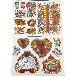 Super Signs VTG Thanksgiving Valentine’s Day Static Cling Window Decorations NEW